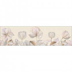 Самозалепващ фриз Розови цветя 138х500 см