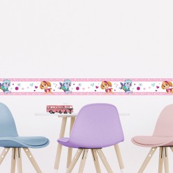 Самозалепващ фриз Дисни Пес Патрул розово 97х500 см