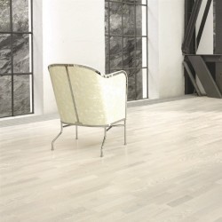 Трислоен паркет - ясен копринено бял