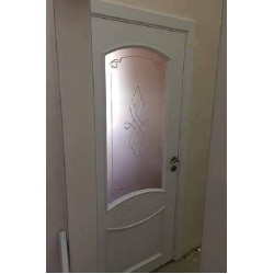 Интериорна врата Дона - Бяла Остъклена