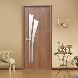 Интериорна врата Лилия - Златна елха остъклена