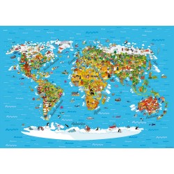 Детски Фототапет Детска карта