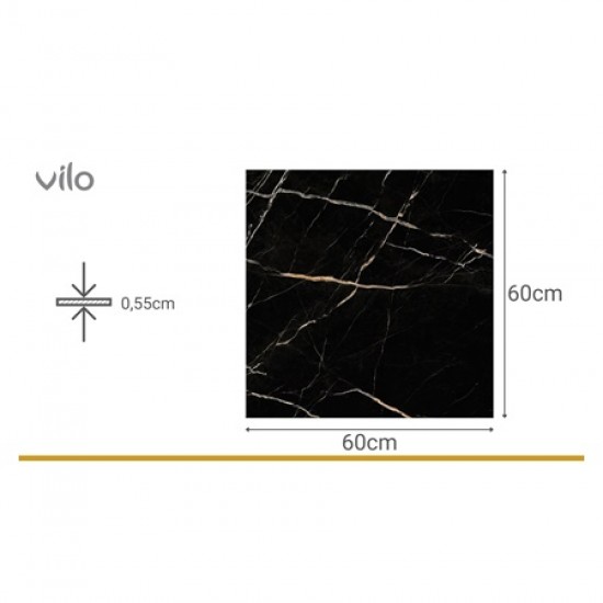 Винил SPC STONE Calacatta Black