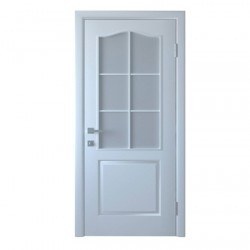 Интериорна врата Классик - Бяла Остъклена