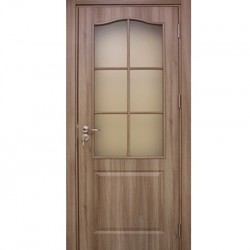 Интериорна врата Классик - Златен дъб Остъклена