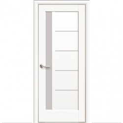 Интериорна врата Грета - Бяла мат Остъклена