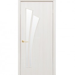 Интериорна врата Лилия - Бяла остъклена