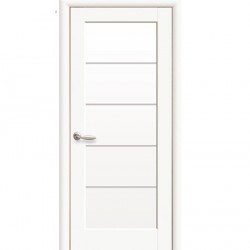 Интериорна врата Мира - Бяла мат Остъклена