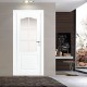 Интериорна врата Класик Бяла Мат Остъклена
