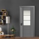 Интериорна врата Рина Антрацит Остъклена