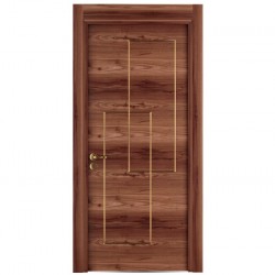 Интериорна врата Инфинити Орех Златисти Лайсни