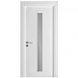 Интериорна врата Сиена Бял Дъб Остъклена