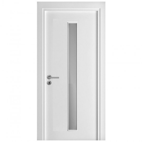 Интериорна врата Сиена Бял Дъб Остъклена