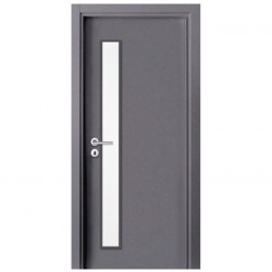 Интериорна врата Сити G Антацит Остъклена
