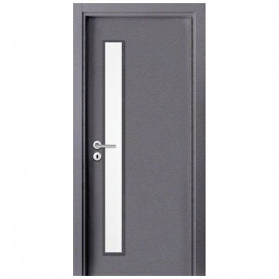 Интериорна врата Сити G Антацит Остъклена