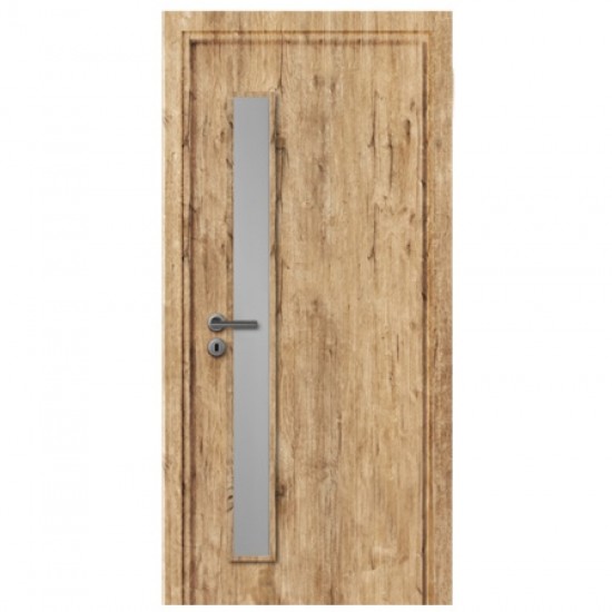 Интериорна врата Сити G Натурален Дъб Остъклена