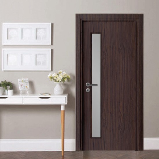 Интериорна врата Сити G Тъмен Орех Остъклена