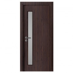 Интериорна врата Сити G Тъмен Орех Остъклена