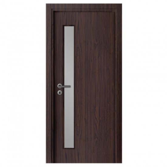 Интериорна врата Сити G Тъмен Орех Остъклена