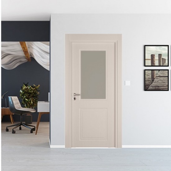 Интериорна врата Тоскана Ванила - Остъклена