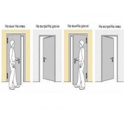 Входна Врата - Металик орех