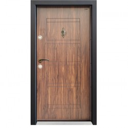 Входна Врата - Металик орех